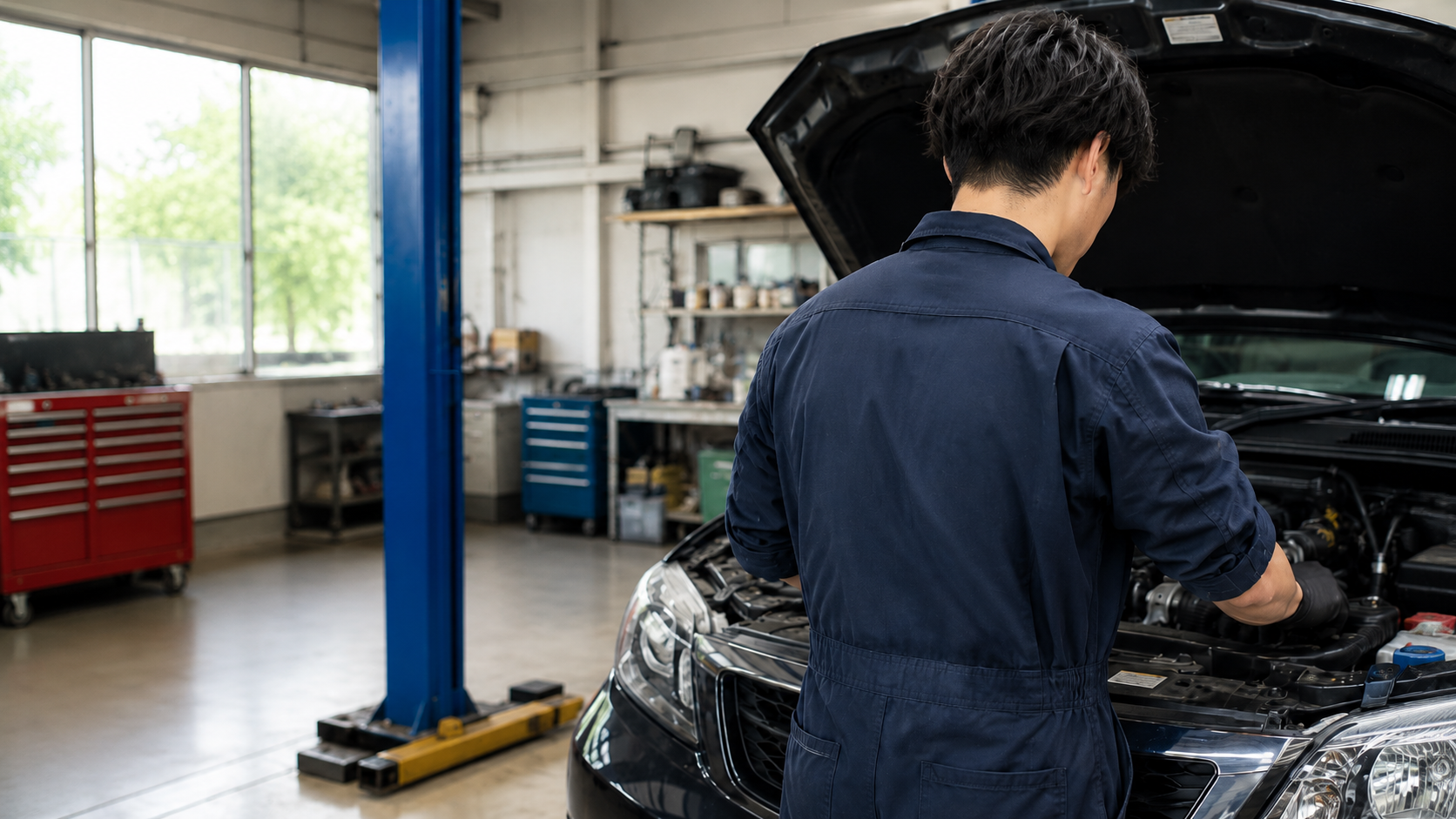 中村自動車商会の整備士